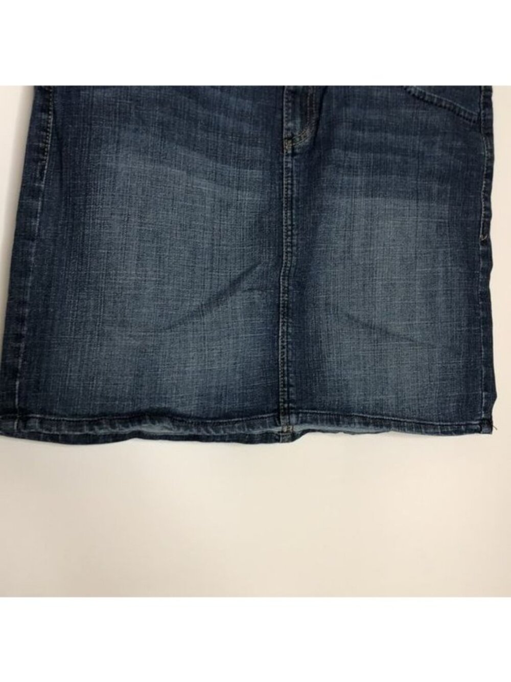 Tommy Hilfiger Womens Blue Denim Mini Jean Skirt Pockets Size 12 - Picture 4 of 7